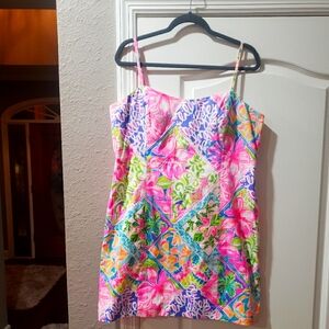 Colorful Floral Spaghetti Strap Dress